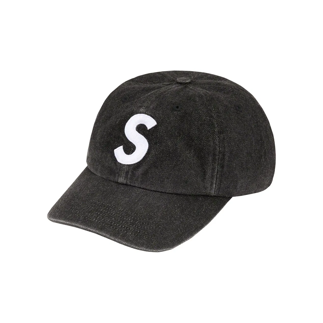 Supreme Хлопковая Смешанная Деним Кепки Унисекс Черный Желтый Красный Зеленый Морской Синий Фиолетовый