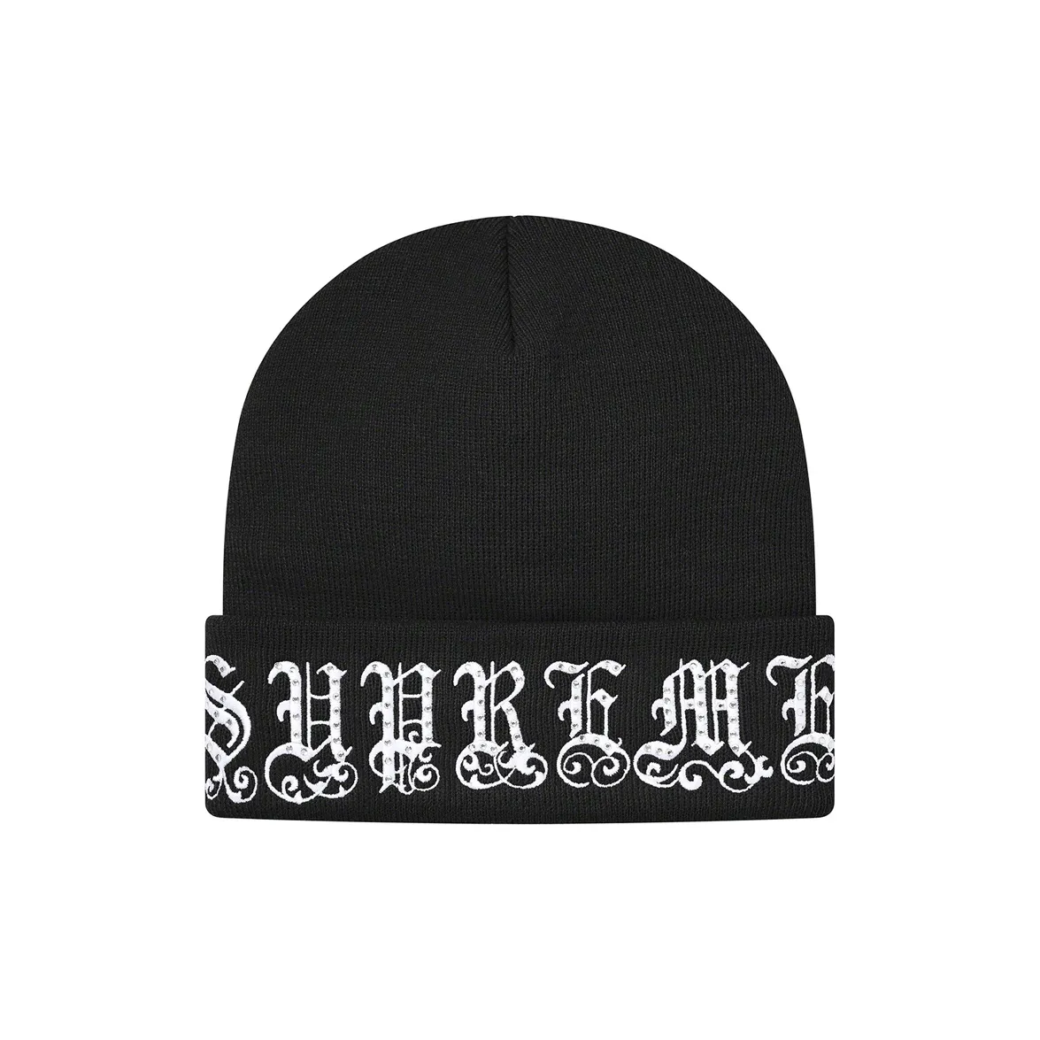 Supreme Old English Rhinestone Beanie