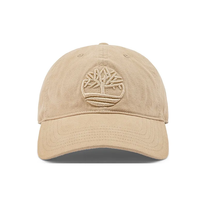 Timberland Cotton Baseball Caps Unisex Light Mud