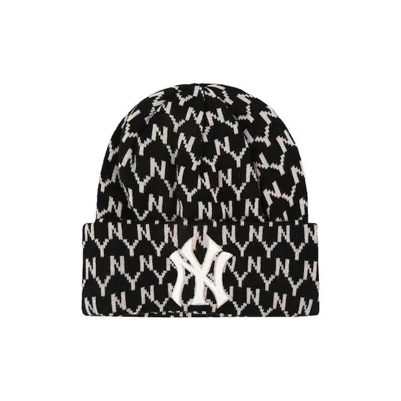 MLB Cotton Beanies Unisex Black/Khaki