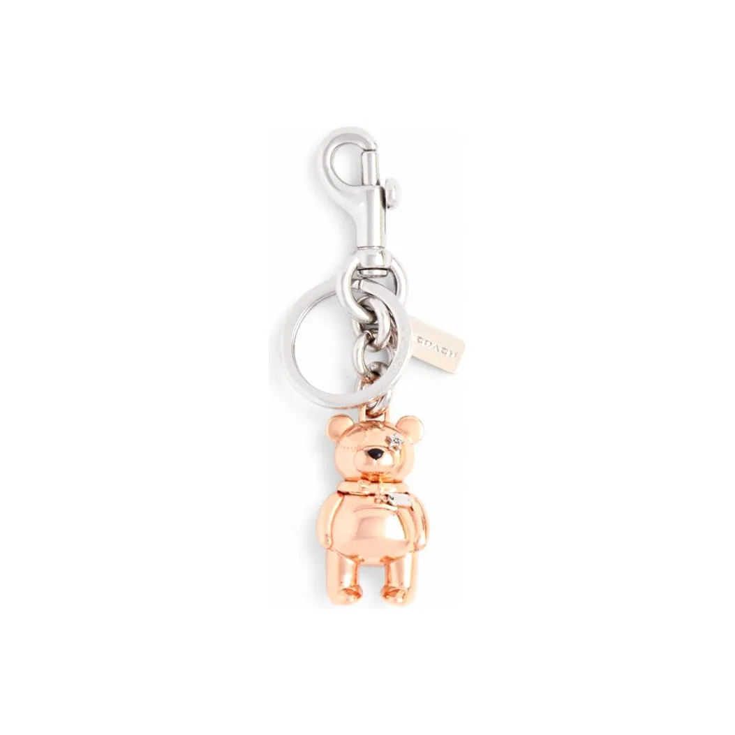 COACH Metal Keychains Unisex Rose Gold