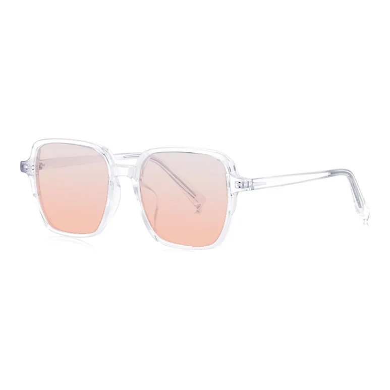 MUZU TR/Memory Plastic Square Sunglasses Unisex