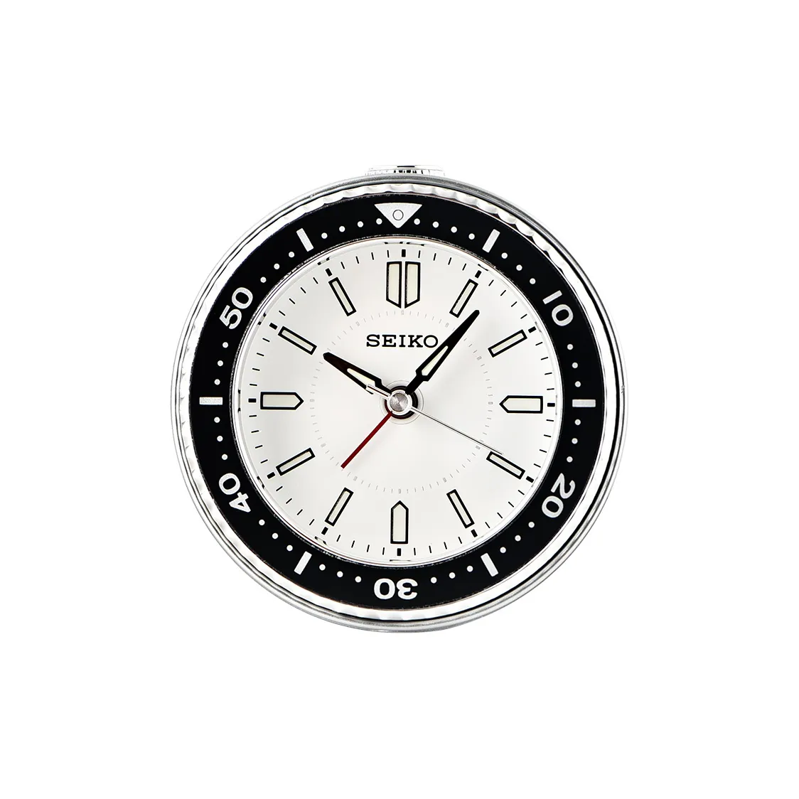 SEIKO Механизм плавного хода секундной стрелки Будильник Унисекс Белый