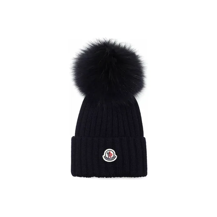 Moncler Logo appliqué Ribbed knit Beanie