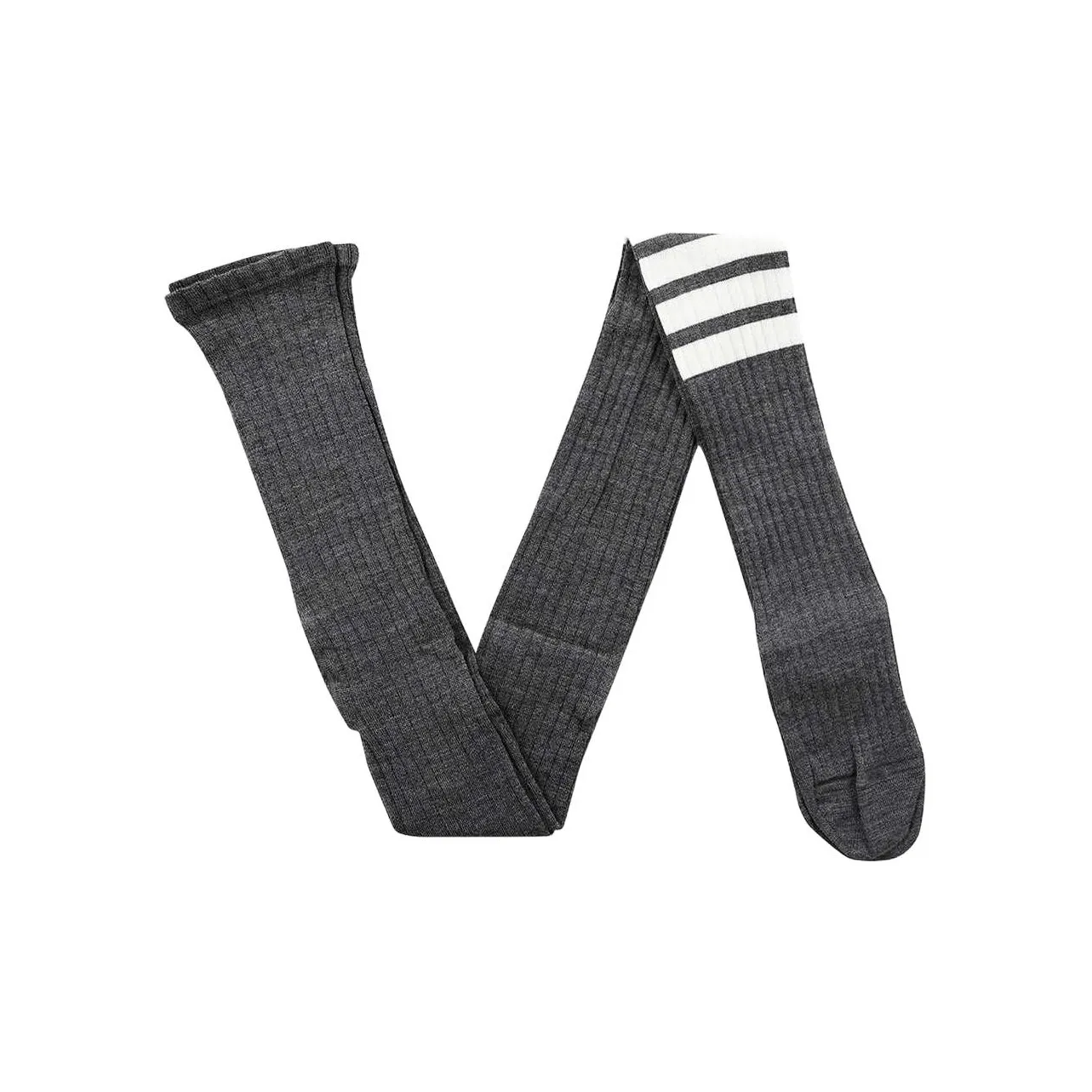 THOM BROWNE 4 Bar Striped Ribbed Tights