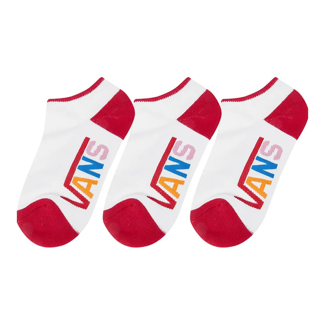 Vans Низкие носки Женские Красно-белые