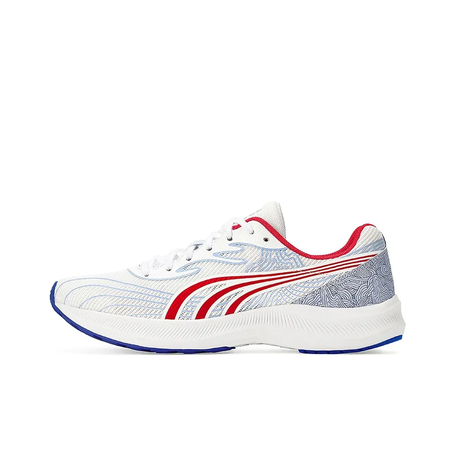 DO-WIN Journey To The Second Generation Durable Breathable Low-Top Running Shoes Unisex White Red
