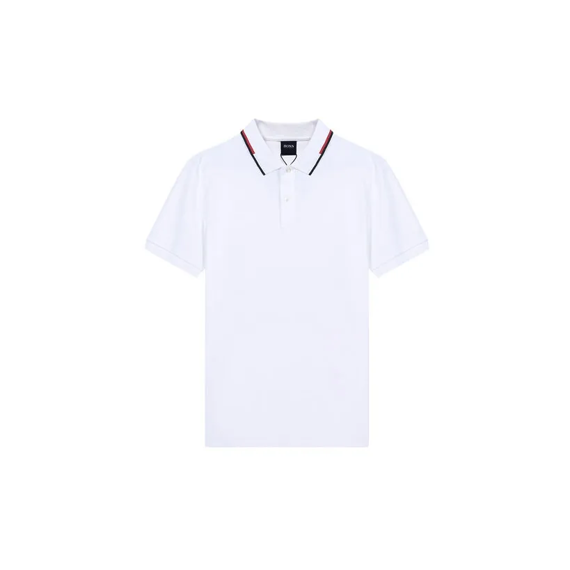 HUGO BOSS Short Sleeved Polo Shirt Men's White