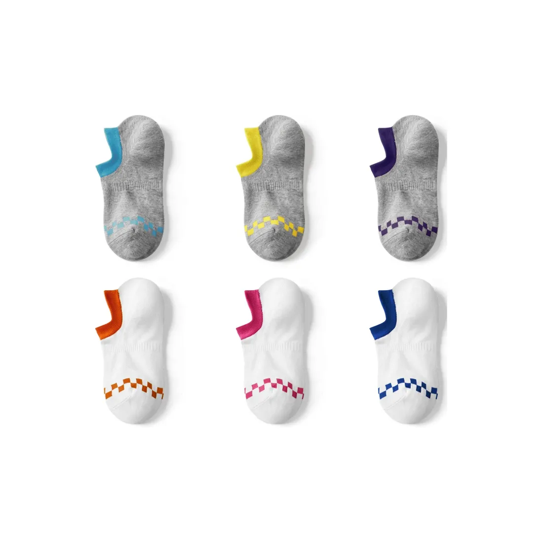 Mast Point Invisible No Show Носки Spring Summer и AUTUMN Женские 6 пар Многоцветный