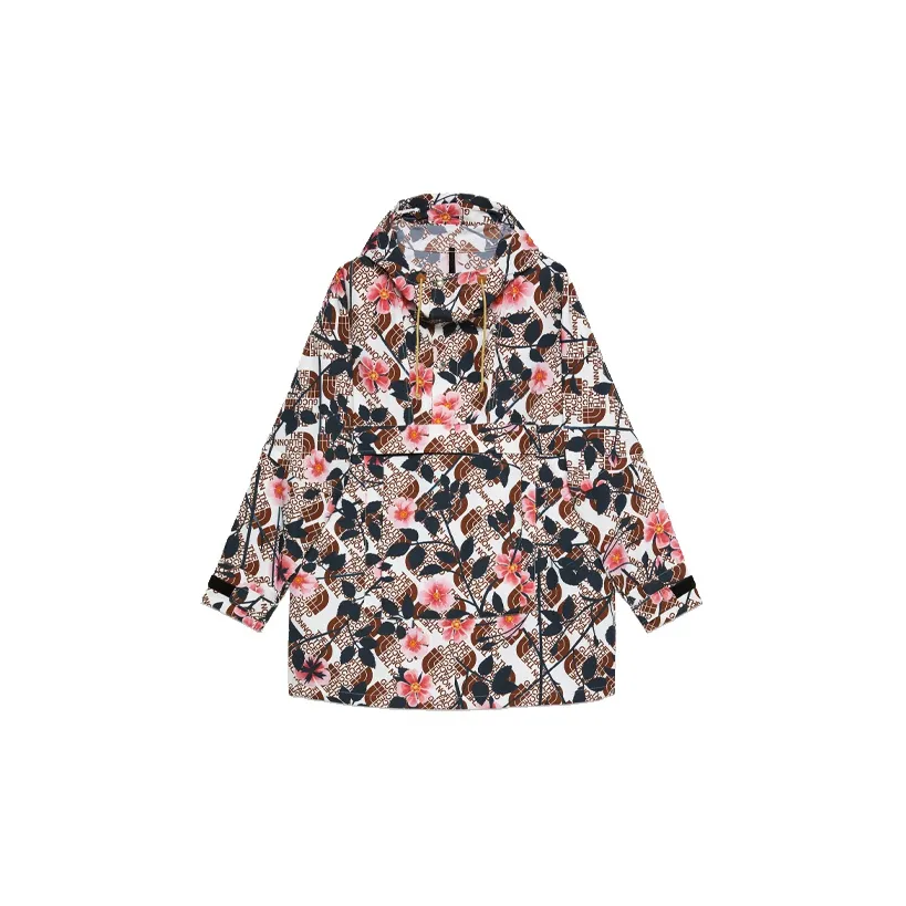 GUCCI X The North Face Nylon Windbreaker Brown Multi