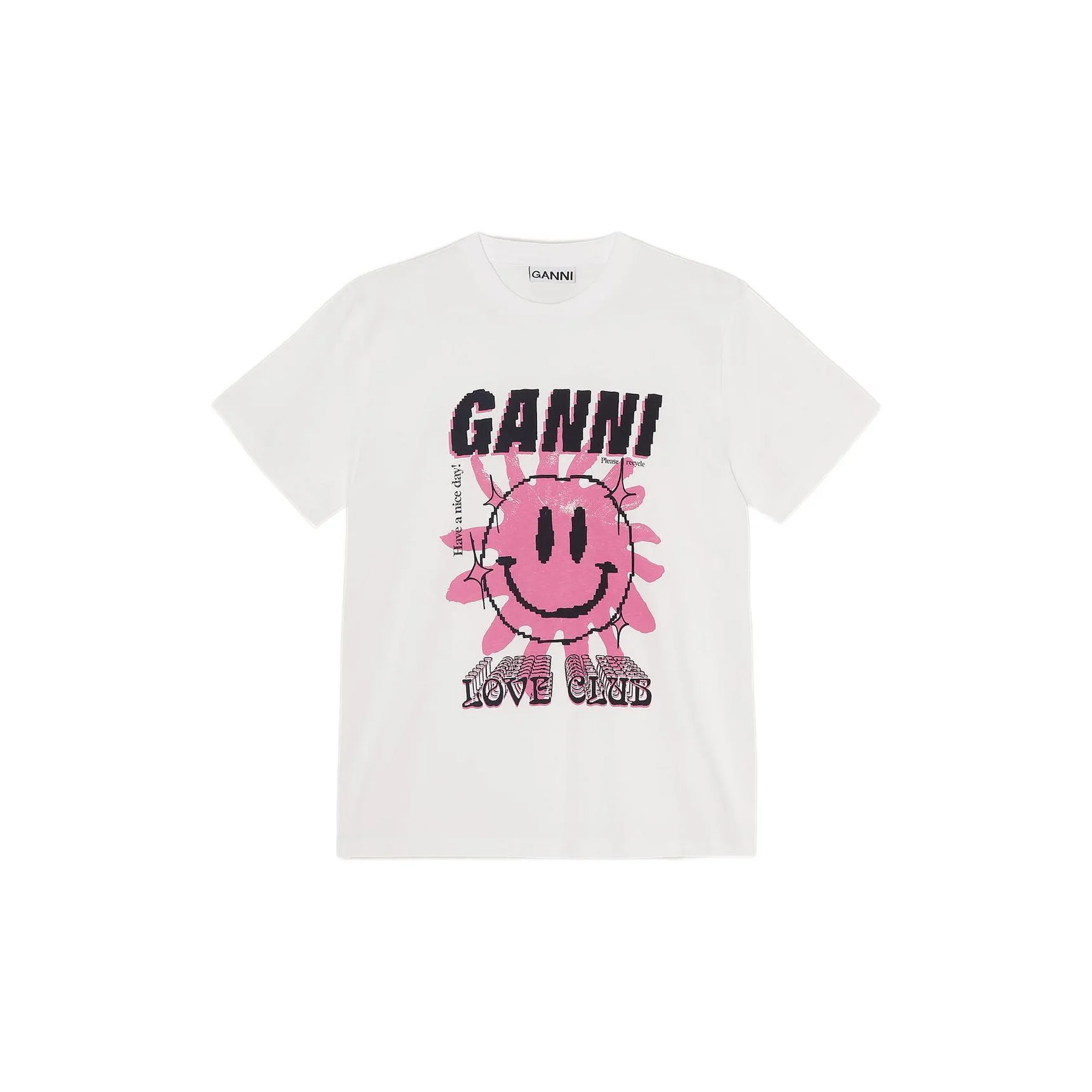 GANNI T Shirts Women's White