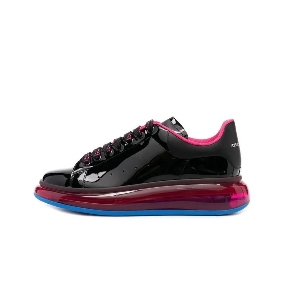 Alexander McQueen Oversized Sneaker 'Transparent Sole Black Pink'