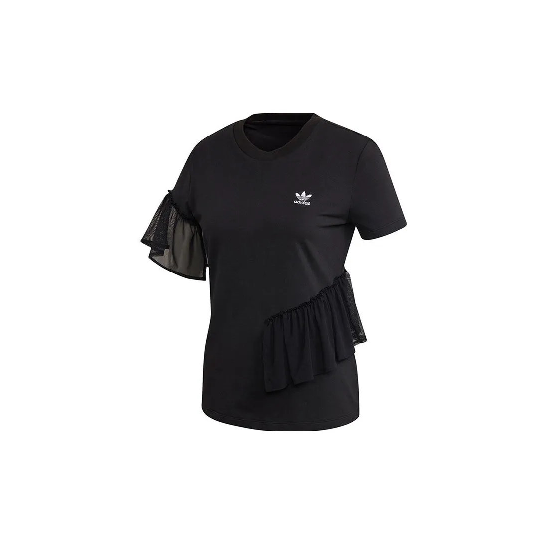 Adidas Originals Tulle T Shirts Women's Black