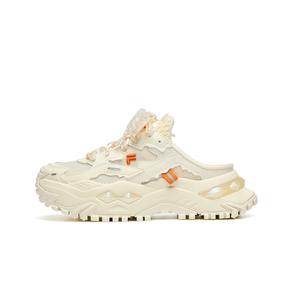 FILA FUSION Bianco Mule Shoes 'Cream White' Women's