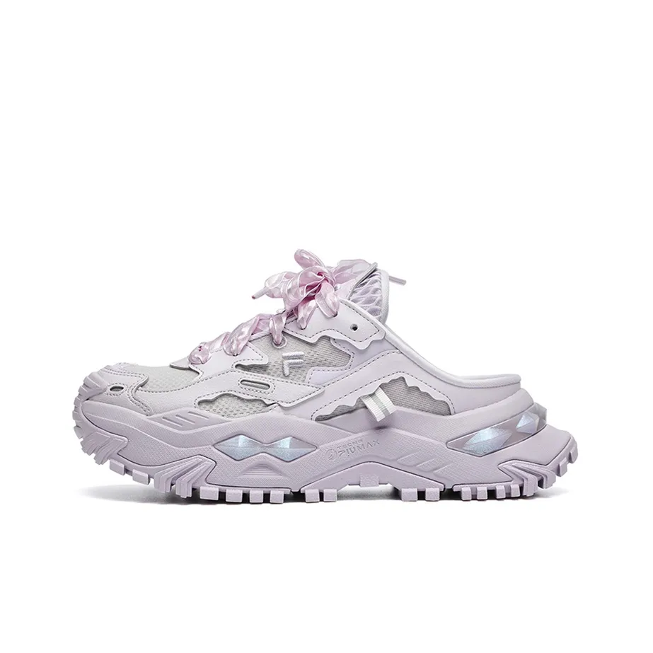 FILA FUSION Bianco Mule Shoes 'Purple' Women's
