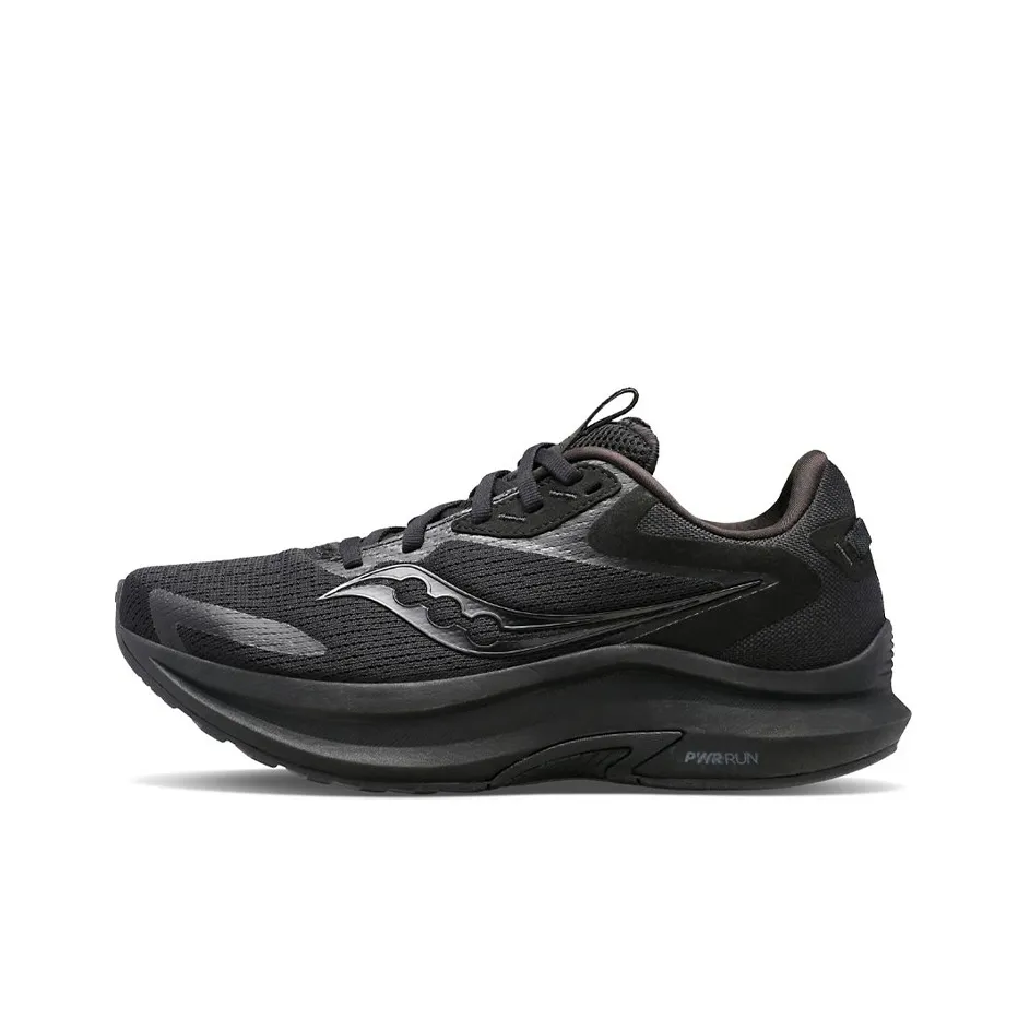 Saucony Axon 2 Cushioning, Slip Resistant, Abrasion Resistant, Lightweight Low Top Running Shoes Men's Black