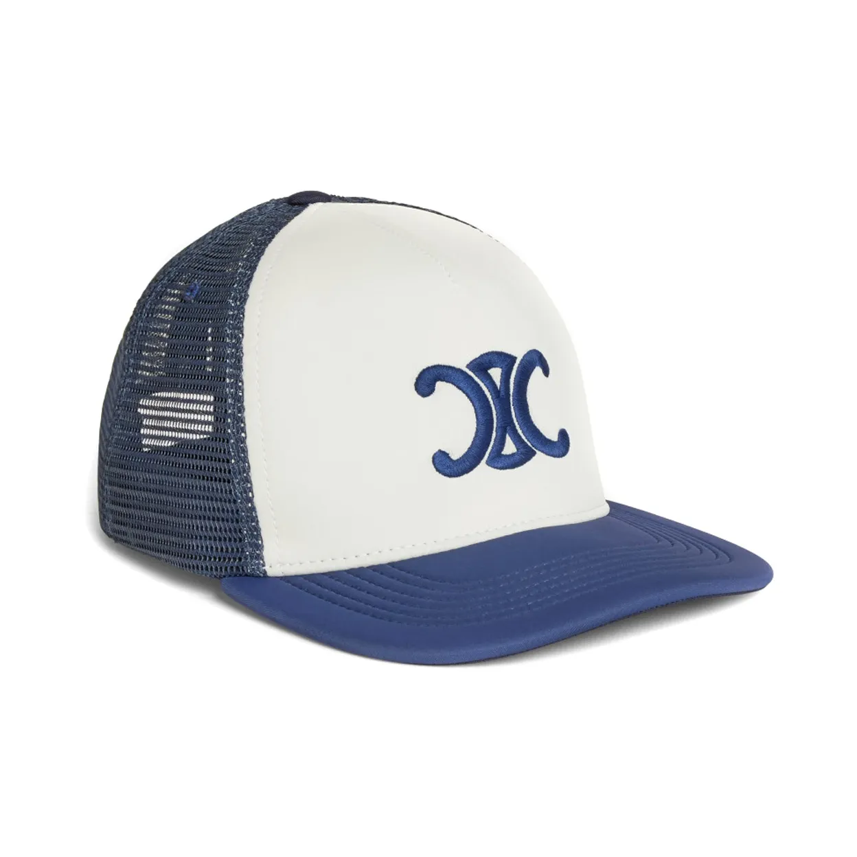 CELINE Triomphe Кепки Белый/Морской Синий Женские