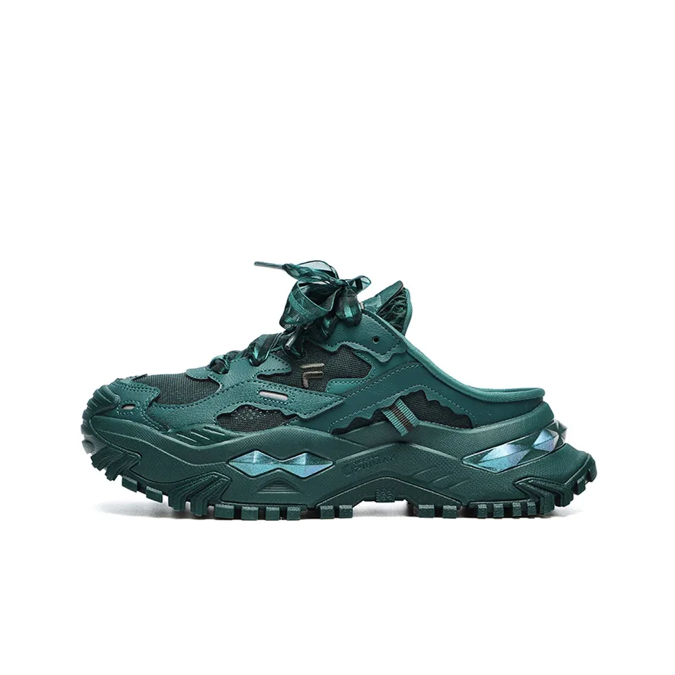 FILA FUSION BIANCO Hard Candy Low Top Casual Shoes Women's Forest Green