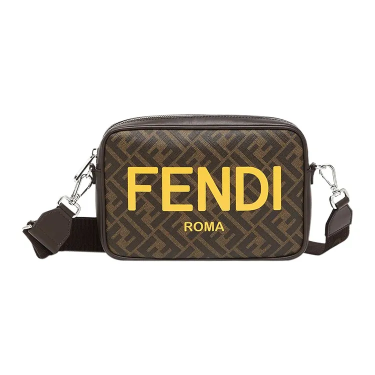 Fendi FF Logo Print Shoulder Bag