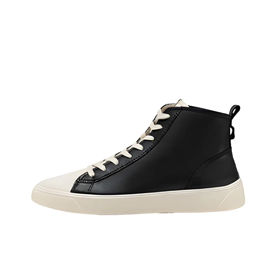 Ecco Street Fun Break Skateboard Shoes Men's Black White