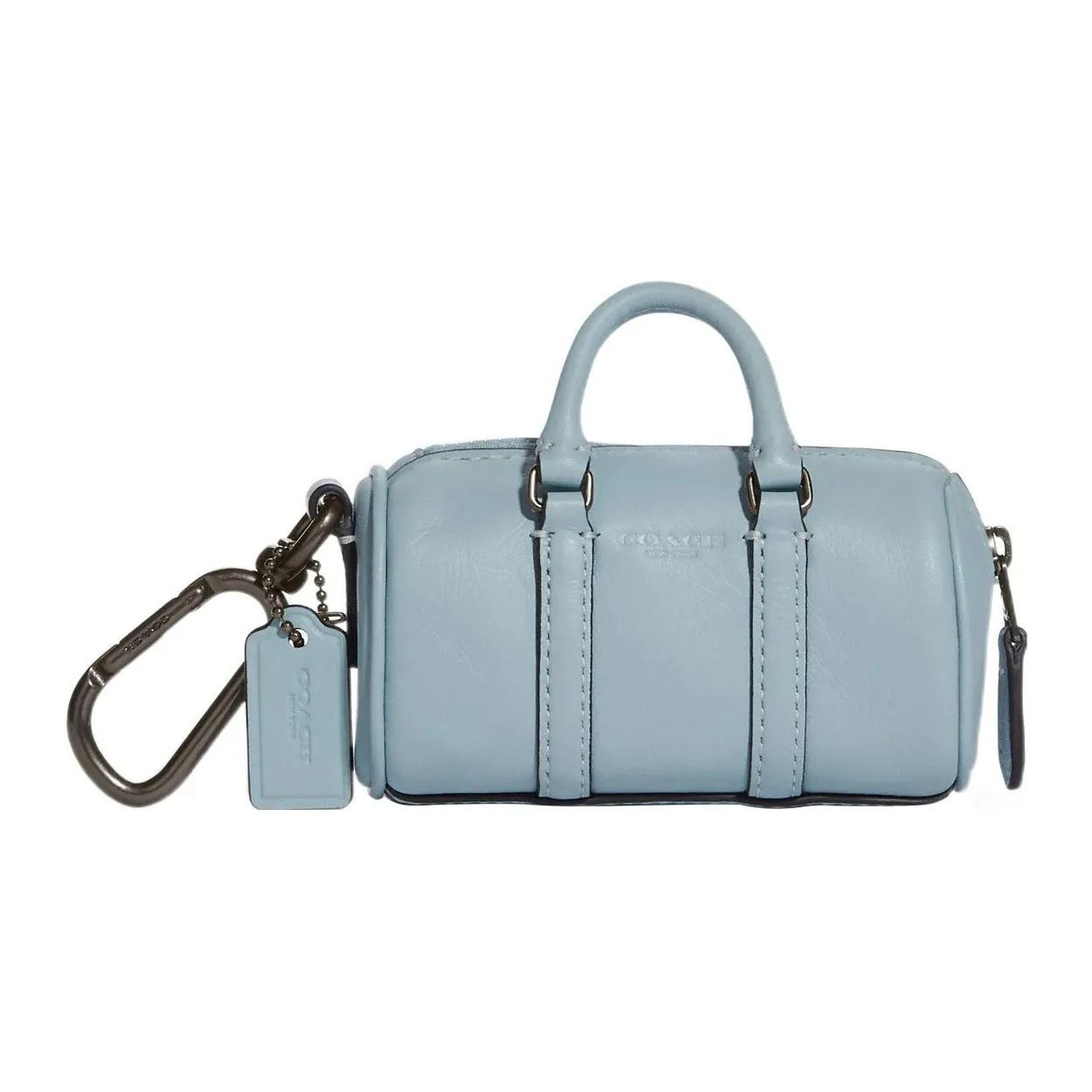 COACH Сумка из коровьей кожи Boston Сумка Брелок для сумки Аксессуар Unisex Light Синий