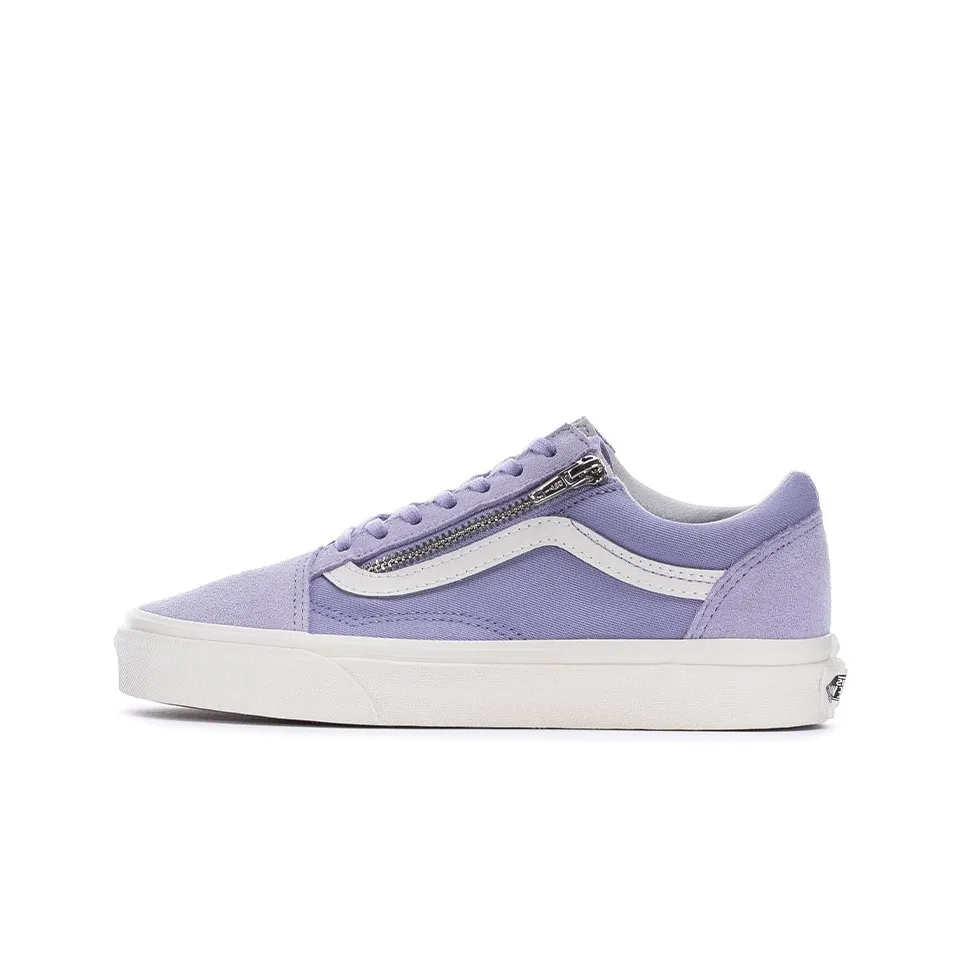 Vans Old Skool Low Tops Casual Skateboarding Shoes Unisex Purple White