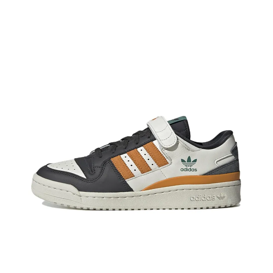 Adidas Originals FORUM 84 Low Износостойкий и Легкий Низкий Скейтборд Кроссовки Унисекс Белый Черный Оранжевый