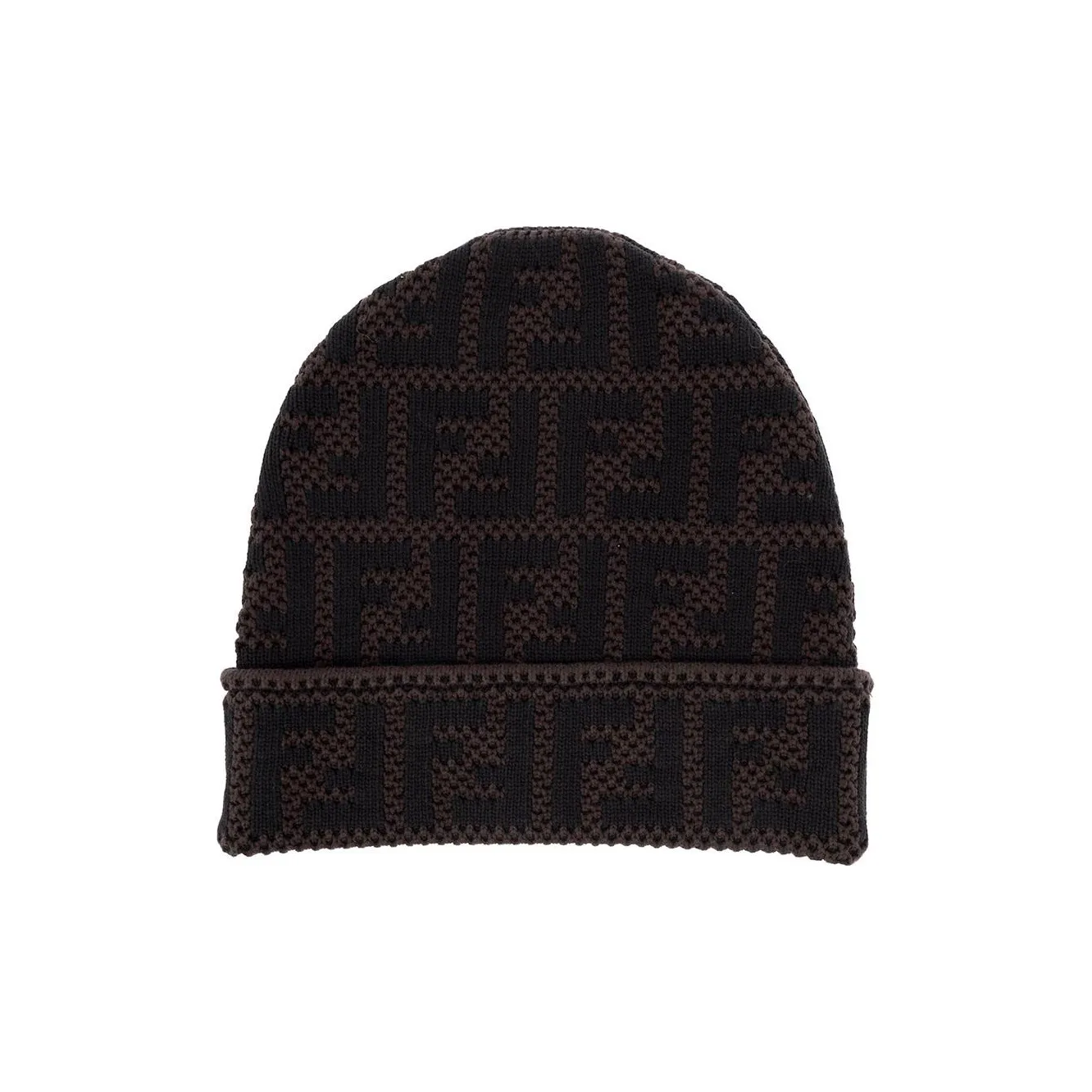 FENDI Cotton Beanies Unisex Black