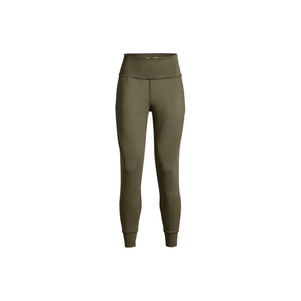 Under Armour Slim Fit Pants Sweatpants Women's Olive Green