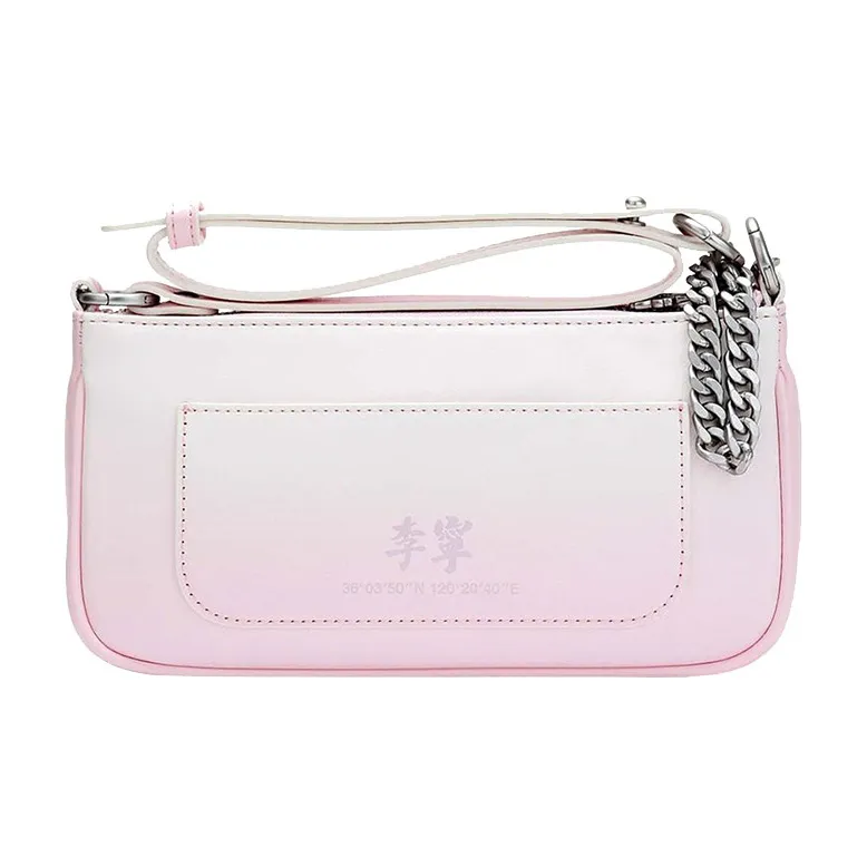 LINING Полиуретан Сумка через плечо Женская Градиентная Вишневый цветок Розовый