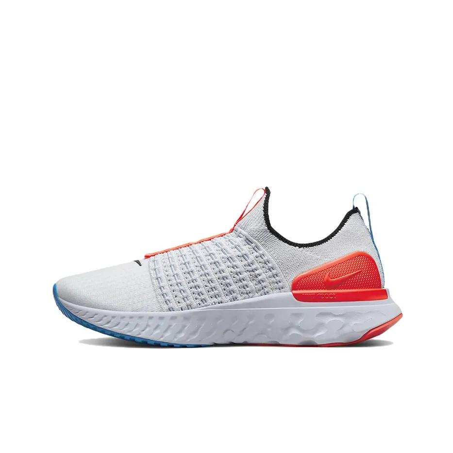 nike Sun React Phantom Run Flyknit 2 Football Grey Bright Crimson Women's