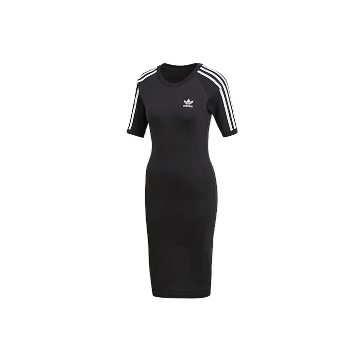 Adidas Originals Short Sleeved Dresses Women's Black