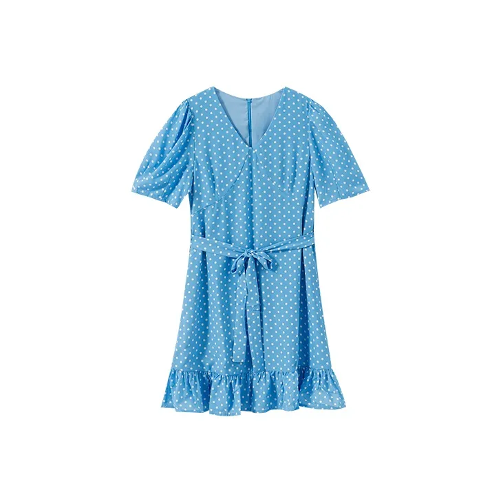 YUMOMO STAR V Шея Облегающий Короткий Рукав Платье Женское