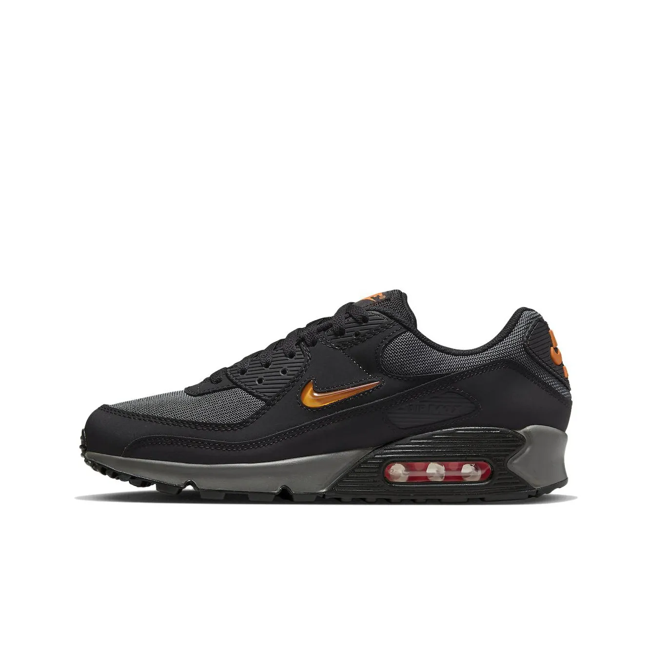 Nike Air Max 90 Running Shoes Men Low Top Black/Orange