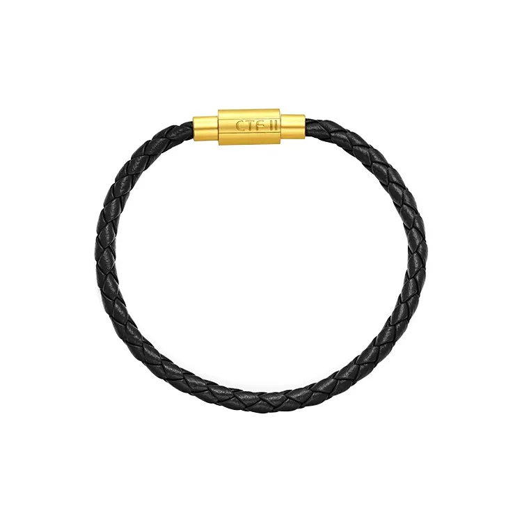 CHOW TAI FOOK Кожаный шнур Удачи Ювелирные украшения Аксессуар Унисекс