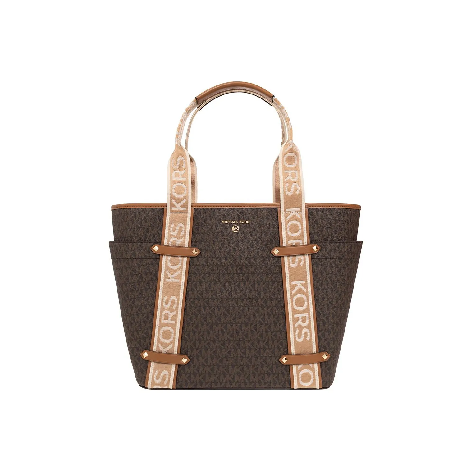 MICHAEL KORS Холст Одно Плечо Сумка Женская Коричневая