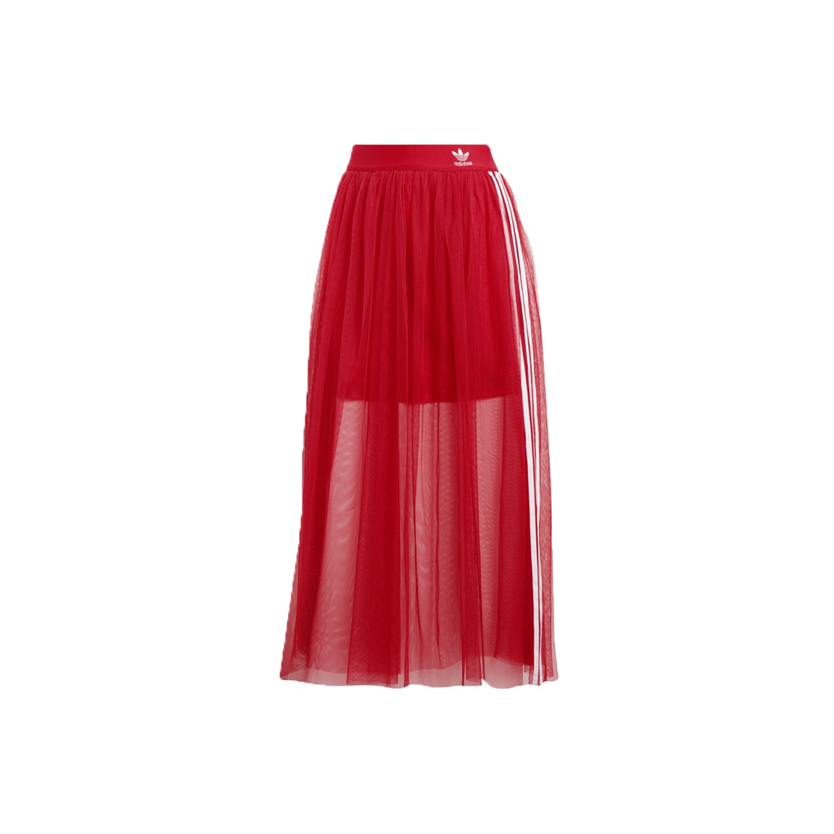 red tulle adidas skirt