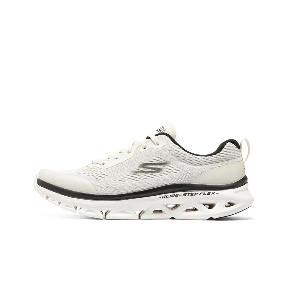 Skechers Glide Step Low Top Casual Running Shoes Men's White Black