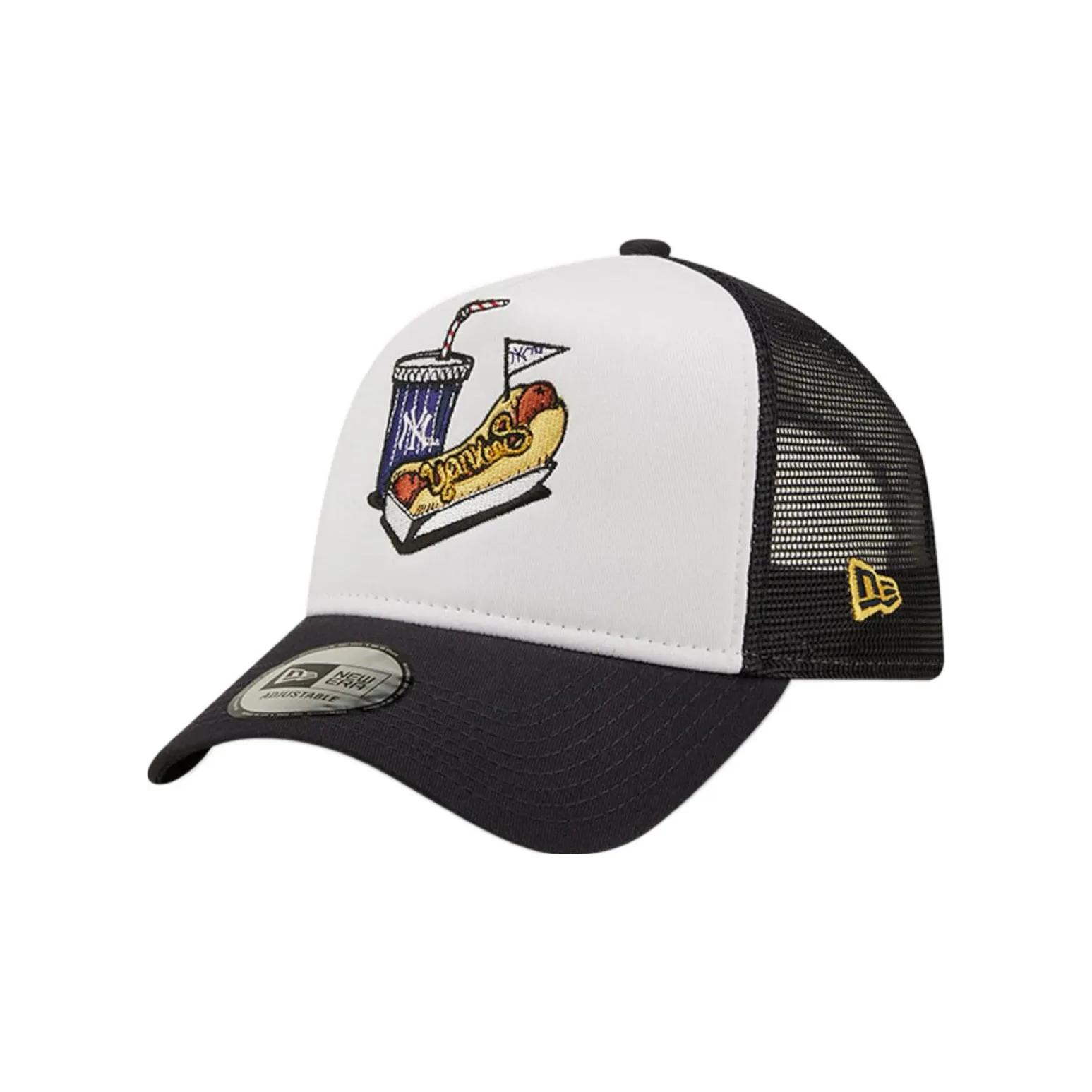New Era Baseball Caps Unisex Black White