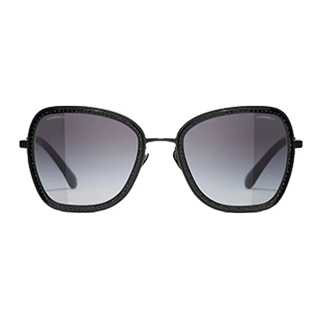 CHANEL Sunglasses Unisex Black