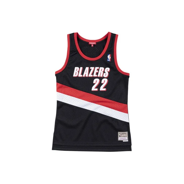 Mitchell Ness Nba Kids Portland Trail Blazers Clyde Drexler 1991-92 Swingman Road Jersey Red