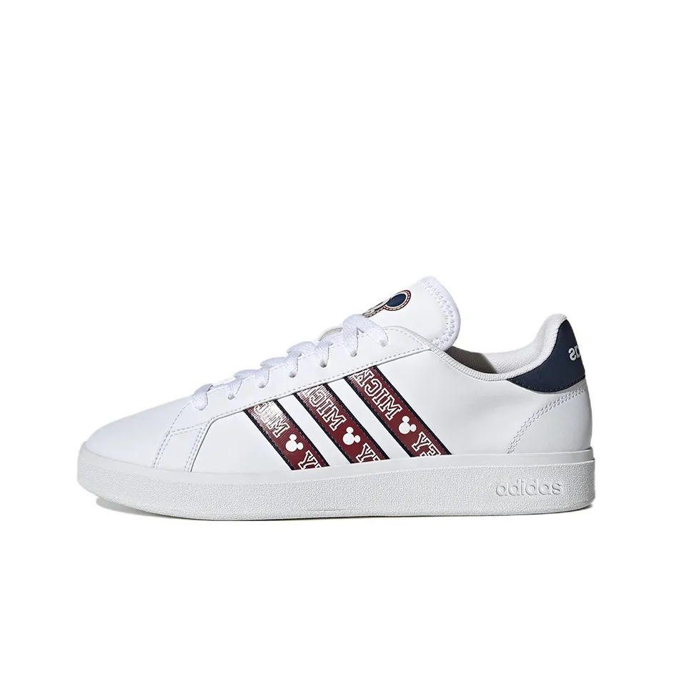 ADIDAS NEO GRAND COURT Base 2,0 Устойчивые к истиранию Низкие Кроссовки для скейтбординга Мужские Белые