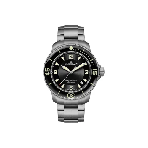 BLANCPAIN Автоматический Механический Движение Мужские FIFTY FATHOMS Часы 45 мм Черные