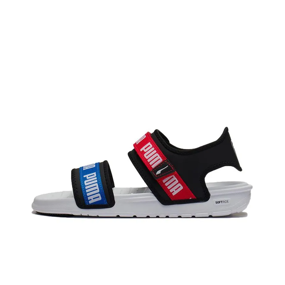 PUMA Signature Softride Пляжные сандалии Женские Черный Красный Синий
