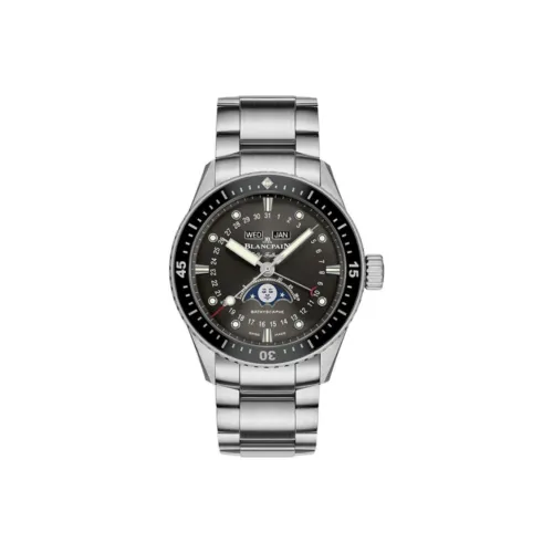 BLANCPAIN Автоматический Механический Движение Мужские FIFTY FATHOMS Часы 43 мм Черные