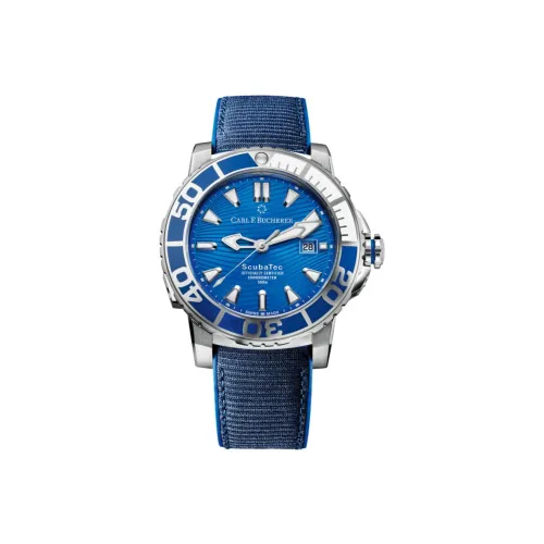 Carl F.Bucherer Автоматический Механический Movement Мужские Часы PATRAVI Collection 44,6 мм Синий
