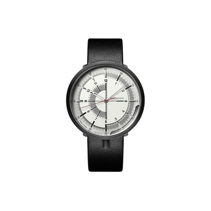 ISSEY MIYAKE Automatic Mechanical Movement Leather Watch Bands Watch Men's Watch White Dial