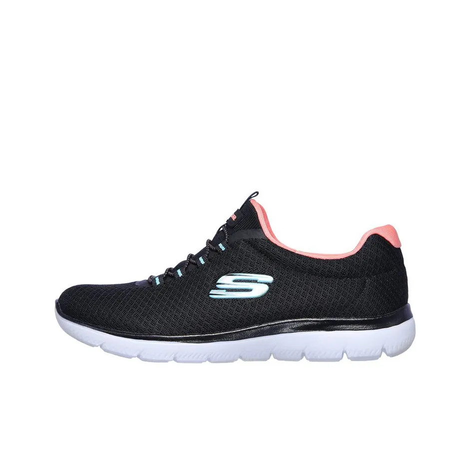 Skechers Summits Collection Low Top Casual Shoes Women's Black Pink