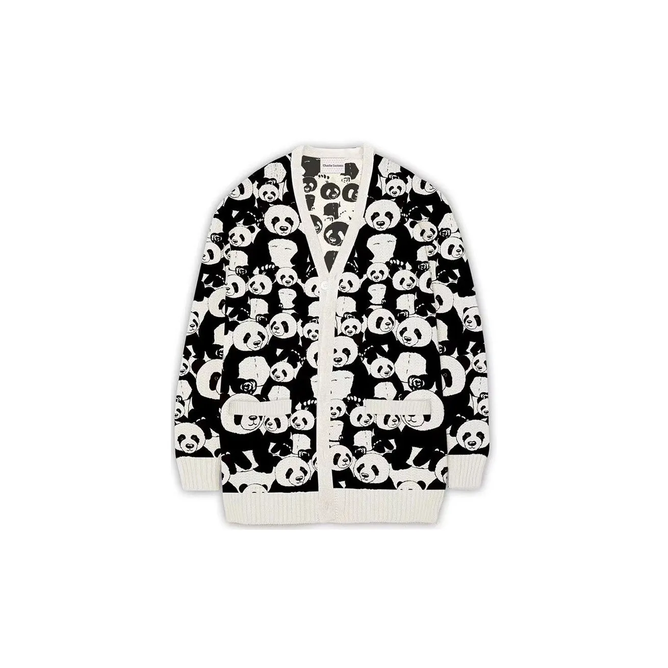 Charlie Luciano Knitwear Unisex Black White