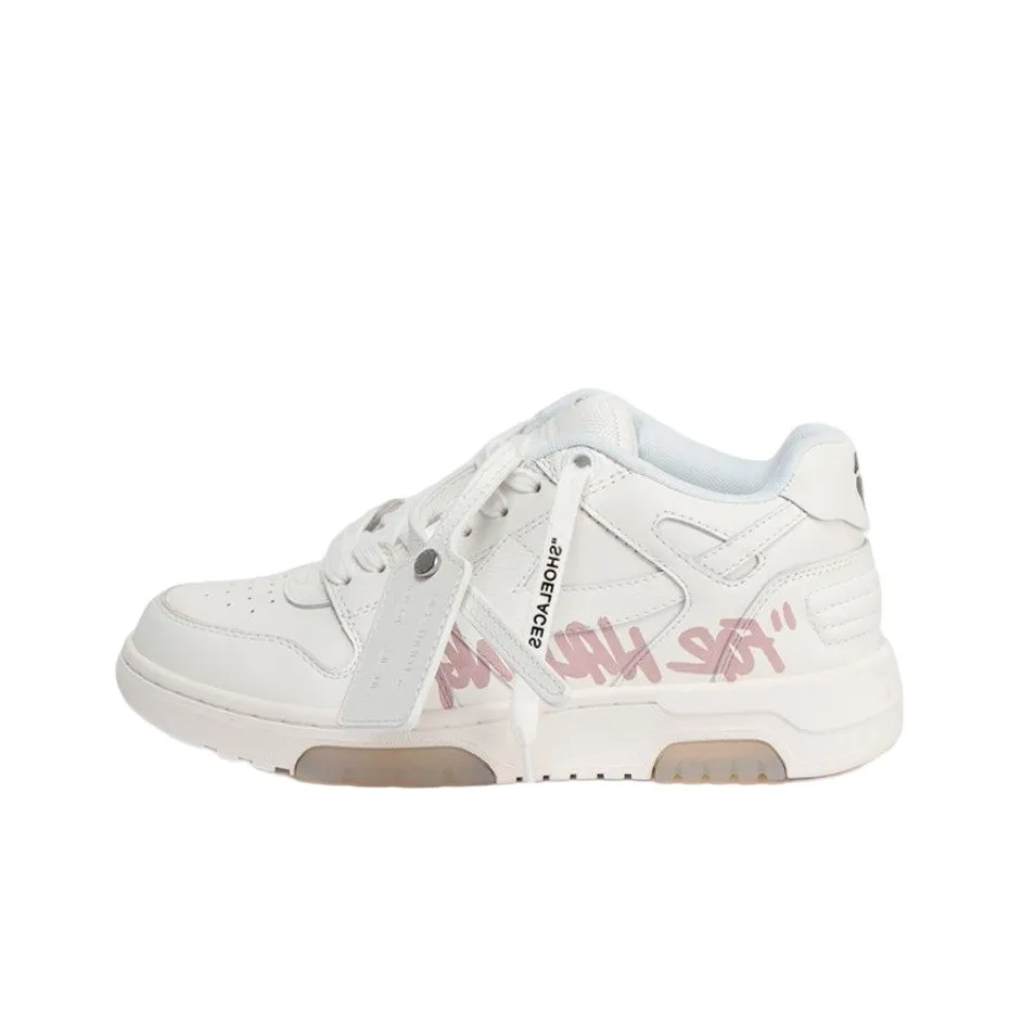 OFF WHITE Out Of Office Low Top For Walking Sneaker 'White Pink' Women's